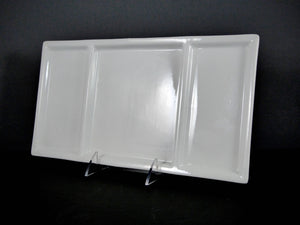 #14229 DISH 13.25" X 7" RECTANGLE SHALLOW 3 SECTION
