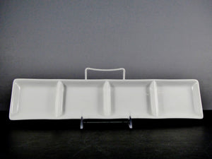 #5747 DISH 14" X 3.25" RECTANGLE 4 SECTION (3 OZ.)