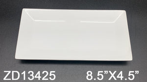 #13425 8.5" x 4.5" Rectangular Wide-Rim Platter