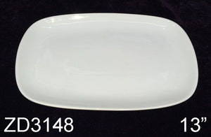 #3148 13" x 8" Rectangular Rounded Corner Platter