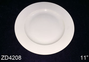 #4208 11" Round Wide Rim Plate