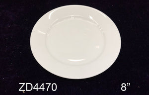 #4470 8" Round Wide-Rim Plate